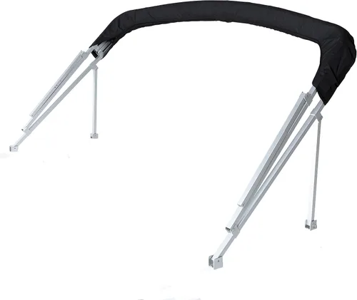 Vista 4 de 8' x 10' x 1.25" Deluxe Pontón Bimini Kit (negro)
