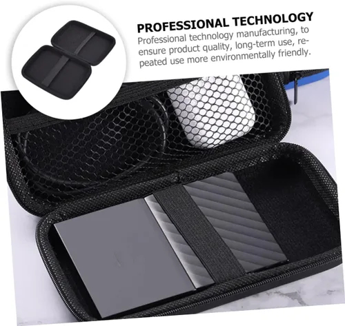 Vista 7 de Paquete de disco duro, bolsa de accesorios digitales, estuche organizador de batería
