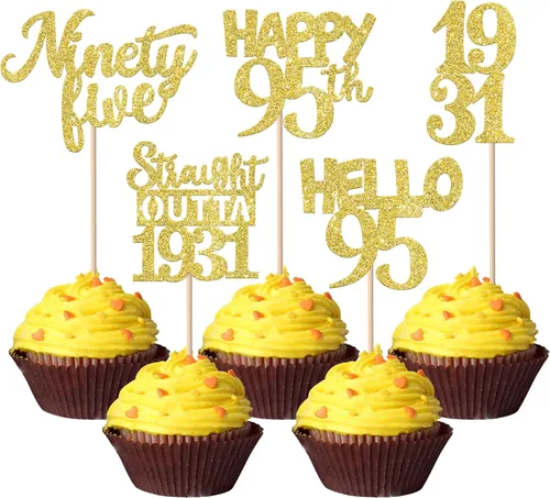 Vista 81 de 30 piezas negras para cupcakes de 10.º cumpleaños con purpurina Ten Happy 10 Straight Outta 2016 para saludos a 10 años 10 cumpleaños, boda Negro