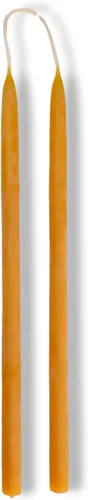 Vista 35 de Candlestock Velas cónicas de cera de abejas – 1/2 pulgada de diámetro, cera de abeja pura 100% natural de Estados Unidos, mecha de algodón, sin