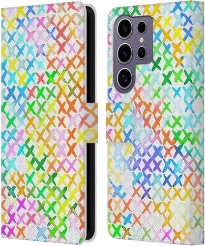 Vista 256 de Head Case Designs Officially Licensed Ninola Brushstrokes Multi Colorful Leather Wallet Case Compatible with Samsung Galaxy A07 4G