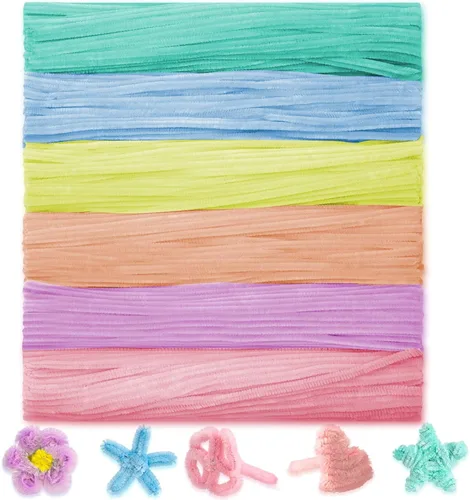 Vista 7 de Peryiter - Paquete de 500 limpiapipas para manualidades, macaron, 12 Macarrón