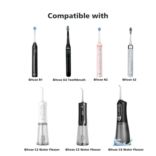 Vista 3 de Bitvae - Cable de carga de repuesto para cepillo de dientes recargable Aquasonic, cepillo dental eléctrico Bitvae D2/S2, hilo dental C2, cable