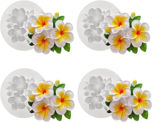 Vista 13 de 2 moldes de silicona con diseño de flores para velas, molde de decoración de pastel de chocolate con flores 3D, cera de jabón, resina epoxi
