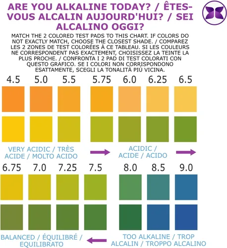 Vista 3 de Just Fitter Tiras de prueba de pH para probar los niveles alcalinos y ácidos en el cuerpo. Monitorea y controla tu nivel de pH con saliva y orina.