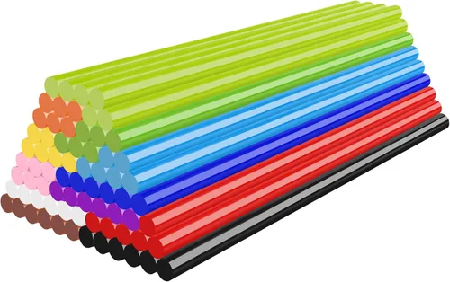Vista 9 de ENPOINT Barras de pegamento caliente negras mini, 0.276 x 7.874 in de largo para manualidades, paquete de 36 barras de pegamento adhesivas de tela