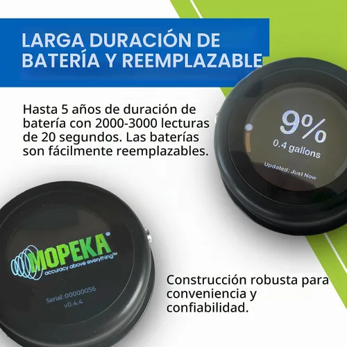 Vista 7 de Mopeka Indicador de pantalla LCD – Se monta magnéticamente en el panel de control de su caravana, salpicadero, tanque de propano o parrilla