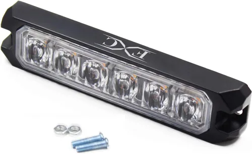 Vista 7 de Purishion - Luz estroboscópica con 6 luces LED color ámbar, impermeable, para barra de precaución, 10 patrones intermitentes, apto para automóvil