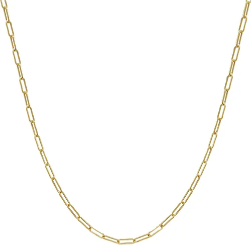 Vista 2 de Amanda Rose - Collar de cadena de oro amarillo de 14 quilates de 0.118in para mujer (elige tu longitud)