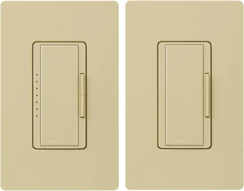 Vista 14 de Lutron - Interruptor de atenuación Maestro LED+ para bombillas LED regulables, halógenas e incandescentes, 150 W/unifolar o multiubicación, Biscuit