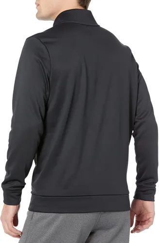 Vista 2 de Under Armour Sudadera con capucha para hombre Armourfleece con cremallera de 1/4 (001) Negro / Negro