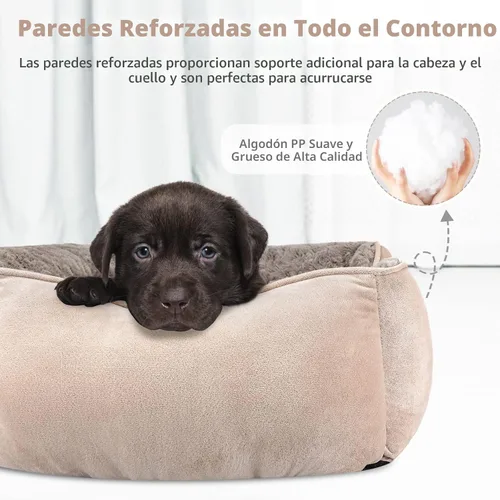 Vista 2 de INVENHO Cama para perros pequeños para perros medianos a grandes, rectangular, ortopédica, suave, relajante, duradera, con parte inferior
