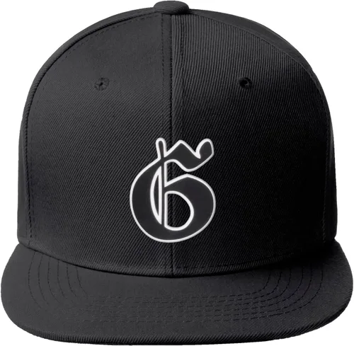 Vista 57 de Daxton Gorra clásica con visera de billete plano con letras del alfabeto inglés antiguo de la A a la Z