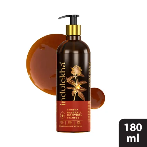 Vista 2 de Indulekha Bringha Hairfall Control Shampoo (limpiador de cabello) 6.1 fl oz, 6.08 oz