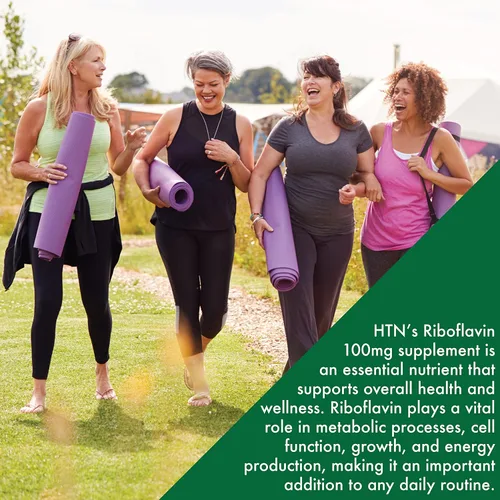 Vista 4 de Health Thru Nutrition Riboflavina 100 mg de vitamina B2 100 Vegecaps Apoya la función metabólica de energía saludable y el sistema nervioso