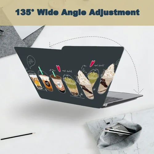 Vista 32 de Funda compatible con MacBook Air de 11 pulgadas 2015-2010 A1465 A1370, diseño impreso de plástico para laptop, carcasa protectora Air de 11.6