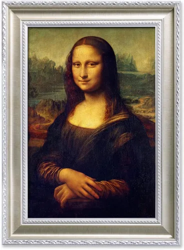Vista 22 de DECORARTS - Leonardo Da Vinci Mona Lisa - Arte enmarcado con marco de bronce antiguo, impresión giclée, retrato renacentista fabricado en Estados