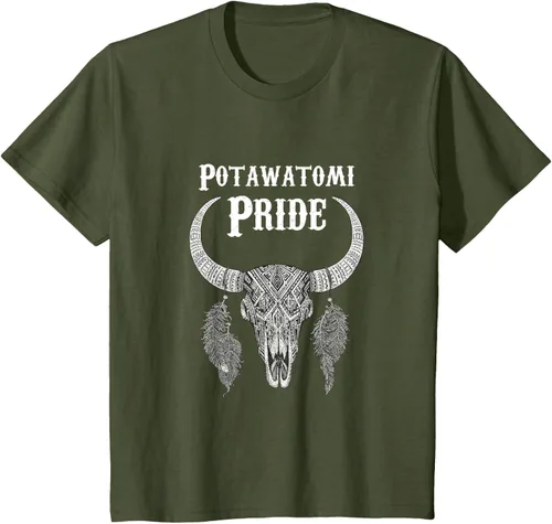 Vista 13 de Potawatomi Pride Tribe Native American Indian Buffalo Camiseta