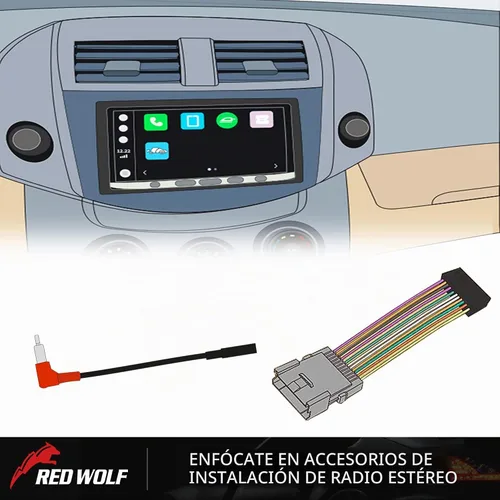 Vista 6 de RED WOLF Arnés de cableado de radio macho hembra enchufe compatible con GMC Chevy Silverado 2003-2007, 2005-2009 Buick Lacrosse instalar adaptador