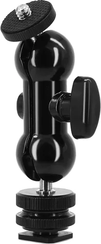 Vista 10 de Adaptador de montaje de zapata para cámara a tornillo de trípode de 1/4"-20 Adaptador de zapata de flash para equipo de cámara réflex digital