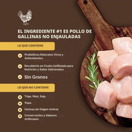 Vista 5 de Instinct Ultimate Protein - Receta de pollo sin granos, comida seca natural para gatos, bolsa de 4 libras Protein-packed recipe, 95% protein from