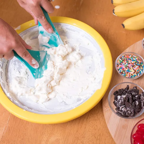 Vista 9 de Máquina de helado - Golosinas congeladas en minutos - Ice Cream Time Pan - Yogur congelado, sorbete, gelato - Diversión familiar, alternativa