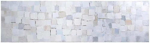 Vista 18 de Empire Art Direct Arte abstracto para pared, lienzo pintado a mano con textura por Martin Edwards, marco negro, 24 x 48 pulgadas, goteo nevado 1