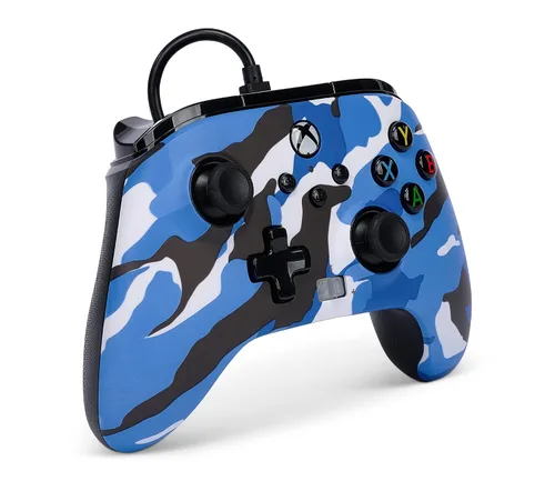 Vista 2 de PowerA Enhanced Wired Controller for Xbox Series XS - Blue Camo
