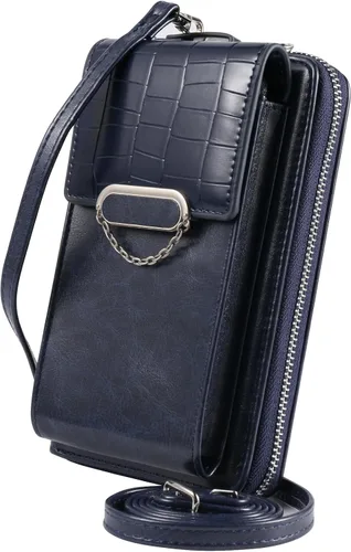 Vista 7 de Small Crossbody Cell Phone Bag Wallet Purse with Card Slots for Women Compatible for iPhone 17 Pro Air Galaxy S26+ D-Negro