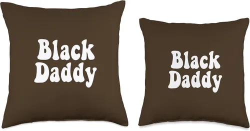 Vista 3 de Funny African American Black Daddy Throw Pillow