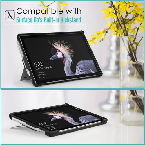 Vista 4 de MoKo Microsoft Surface Pro 7 / Pro 6 / Pro 5 / Pro 2017 / Pro 4 / Pro LTE - Funda protectora resistente todo en uno con soporte para bolígrafo