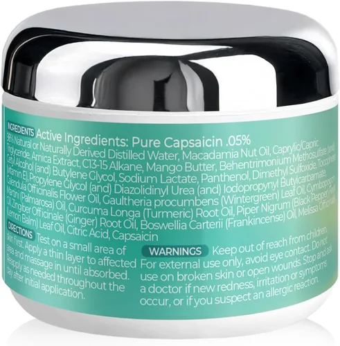 Vista 2 de PURPLE CANYON Crema Todo en Uno con Árnica – Alivio del Dolor Extra Fuerte con Capsaicina y Gaulteria para Articulaciones, Espalda, Músculos y Dolor