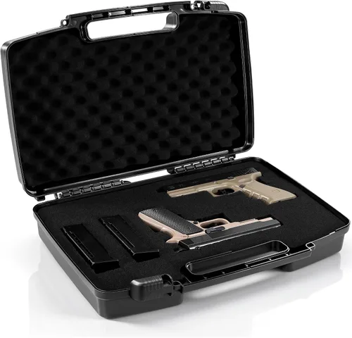 Vista 9 de Funda rígida portátil de 12.2 x 9.85 x 3.77 pulgadas con espuma en dados personalizable, protege equipos, electrónica, herramientas, micrófonos