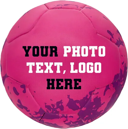Vista 10 de Balón de fútbol personalizado – Nombre, foto, número o logotipo – Pelota de partido y entrenamiento de tamaño oficial 5 – Pelota de regalo de cuero