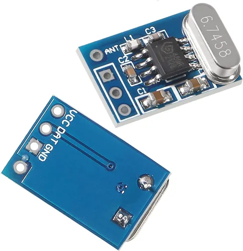 Vista 4 de Alinan 5Sets 433MHZ SYN115 SYN480R transmisor inalámbrico y receptor módulo kit preguntar/OOK chip PCB