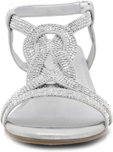 Vista 7 de LONDON FOG Sandalias de vestir Macey de cuña media para mujer