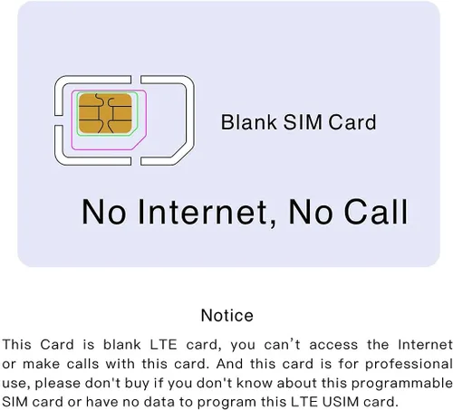Vista 5 de Kit de programa de tarjetas LTE, herramientas y accesorios para tarjetas SIM que incluyen 1 lector de tarjetas SIM + 5 tarjetas USIM programables +
