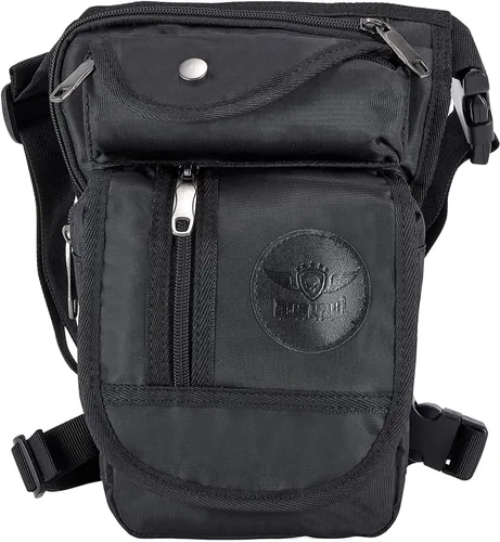 Vista 8 de Bolsa de pierna caída, bolsa de muslo para mujeres y hombres, bolsa táctica para piernas, bolsa de muslo, riñonera de muslo para motocicleta, bolsa