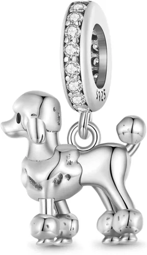 Vista 12 de GNOCE Dije de cuentas de perro para mujer, collar de plata para ella, regalo de joyería Perro Collie de 2 órdenes