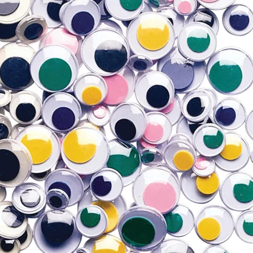 Vista 3 de Creativity Street Wiggle Eyes varios tamaños y colores, 100 piezas (CKC344601)