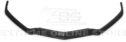 Vista 6 de Repuesto para Chevrolet Corvette C8 2020 Divisor de labio inferior de parachoques delantero estilo GM Z51 (plástico ABS, negro brillante)