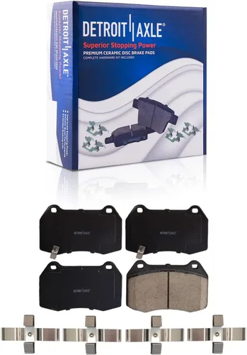 Vista 40 de Detroit Axle - Pastillas de Freno Delantero para Nissan Altima Maxima Sentra 350Z Cube Juke Versa INFINITI G35 I30 I35 Suzuki SX4 Crossover