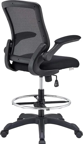 Vista 6 de Silla giratoria Modway Veer, Negro