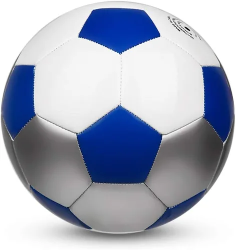 Vista 2 de Pelota de entrenamiento de fútbol, pelotas de fútbol de práctica, tamaños clásicos 5 para jóvenes, adultos, perfectas para partidos o juegos al aire