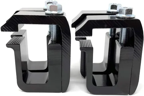 Vista 5 de Extruded Solutions ESI Super Cap Seal y 4 abrazaderas G-1 con recubrimiento en polvo negro para recogida en cama corta