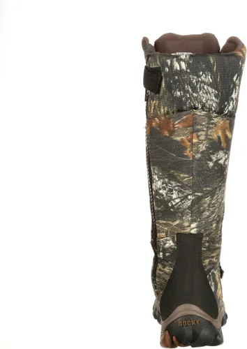 Vista 4 de Botas de serpiente con cremallera lateral impermeables para hombre de Rocky, camuflaje MOBU