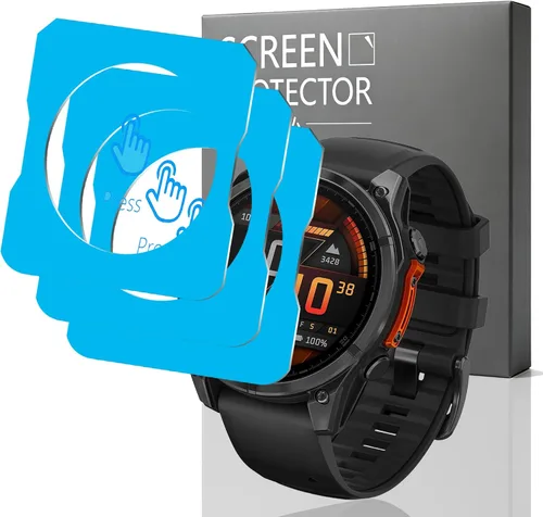Vista 63 de Paquete de 3 protectores de pantalla para Amazfit Active 2, protección flexible de vidrio no templado, película protectora transparente HD