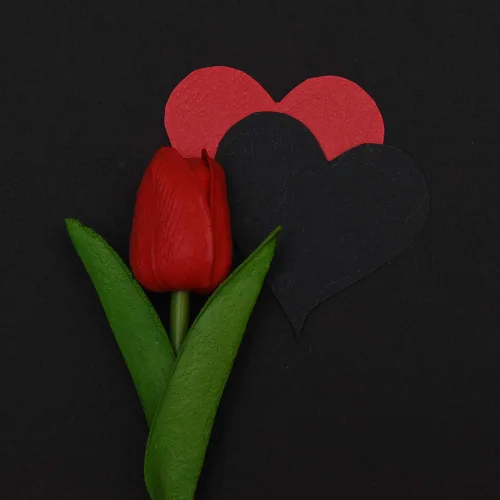 Vista 7 de Flores artificiales de tulipanes para decoración del hogar y fiesta de bodas