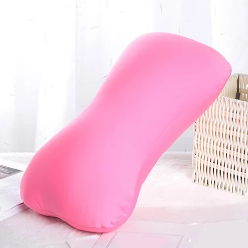 Vista 2 de Almohada enrollable de microcuentas, cómodo cojín de tubo para aplastar Mochi, cojín esponjoso para espalda, cabeza y cuello, almohadas para dormir