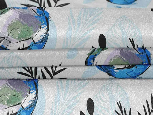 Vista 24 de oneOone Cotton Flex Brown Fabric Tropical Sewing Material Print Fabric By The Yard 40 Inch Wide-5K
